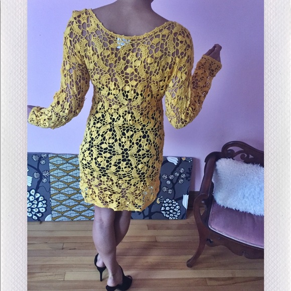 Hand dyed lace dress - Picture 2 of 2